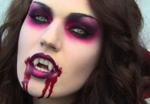 trucco halloween-vampira