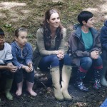 Kate Middleton con stivali di gomma Le chameau
